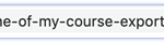 Downloaded Canvas course export file