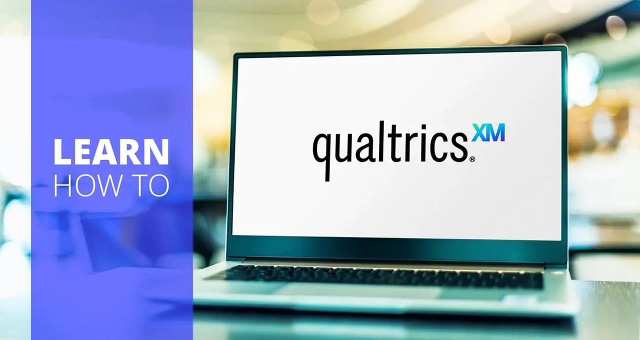 computer with qualtrics home screen 