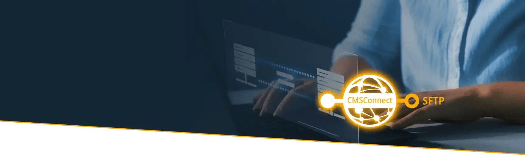 man conducting file transfer