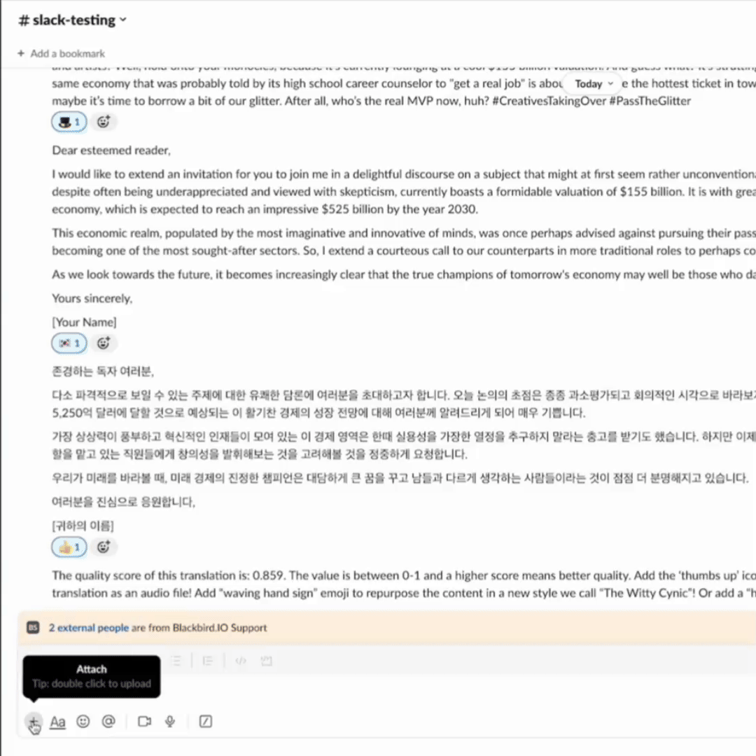 Slack Document Translation