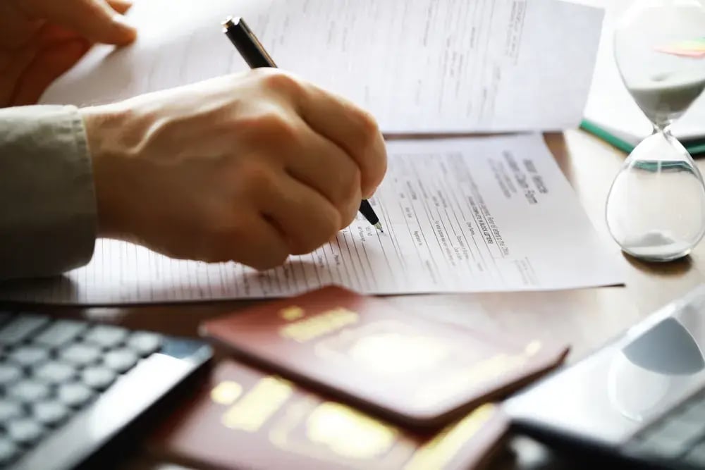 person signing application