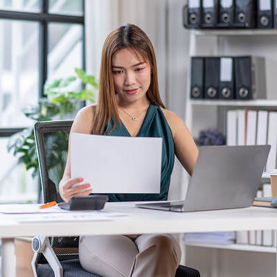 School administrator budgeting School administrator budgeting