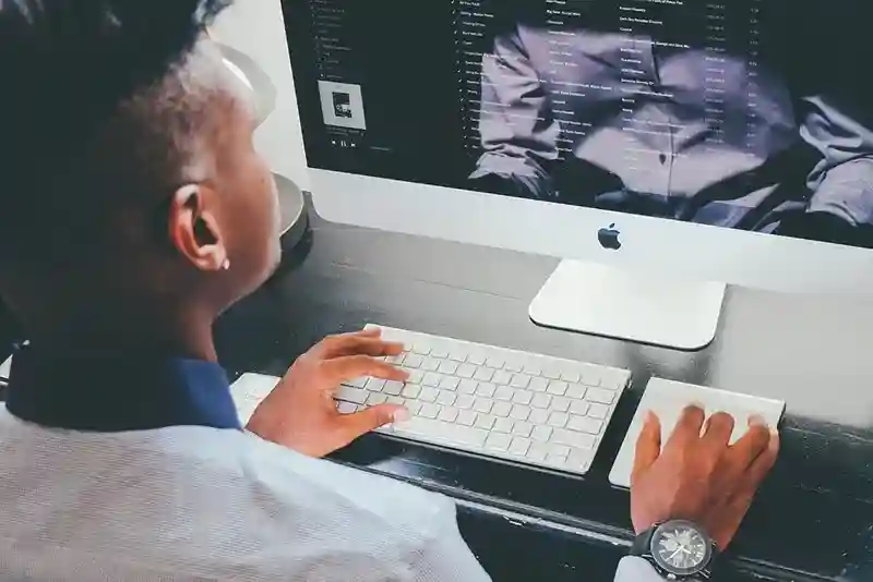 person using a computer