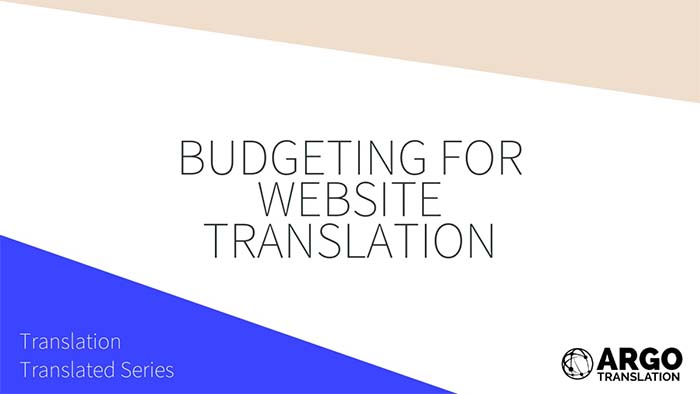 Budgeting for Website Translation video thumbnail