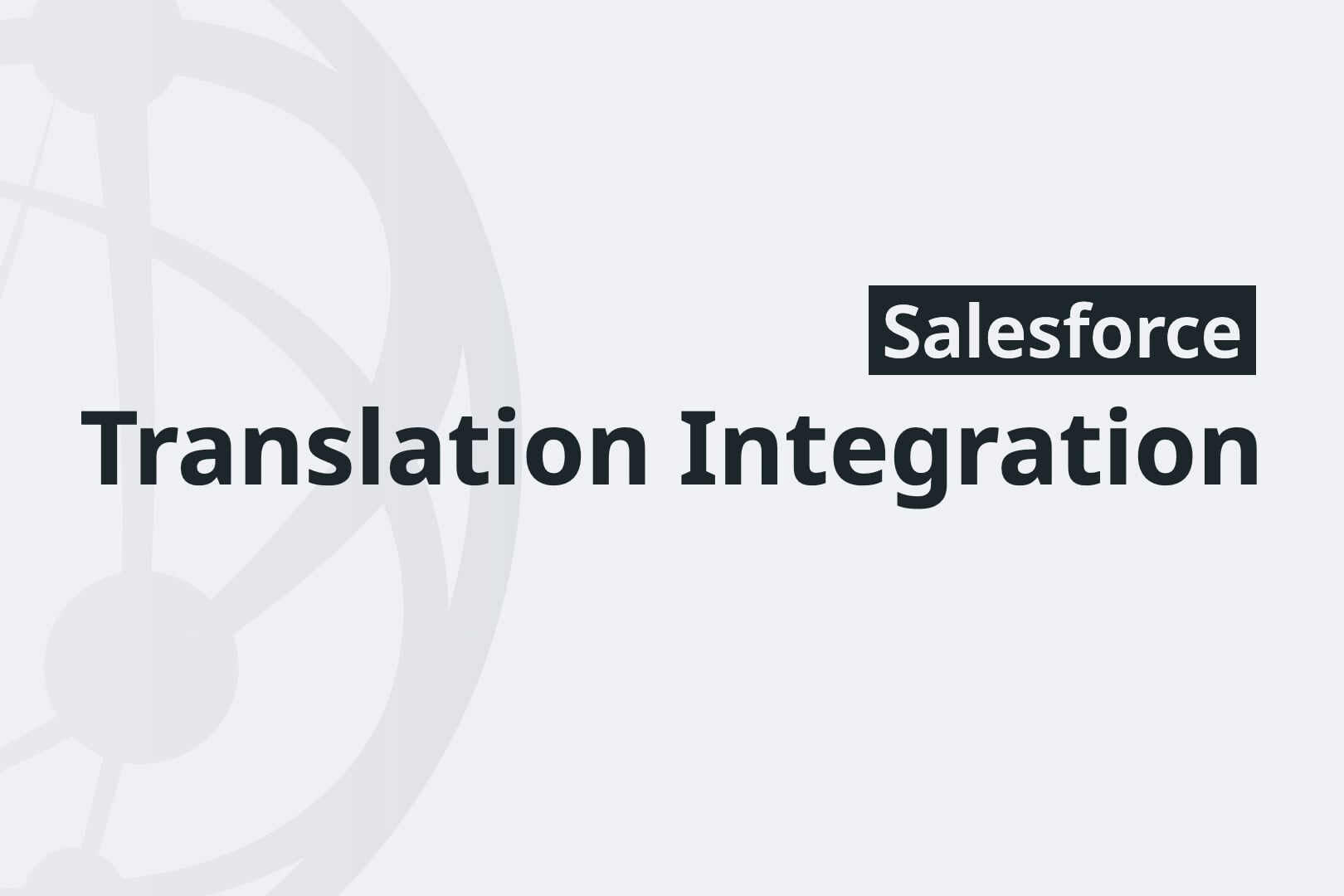 Salesforce Translation Integration video