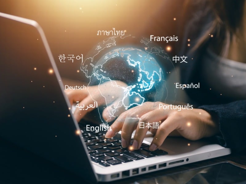 translating a website into multiple languages
